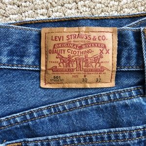 Vintage medium washed Levi 501 students 30W 32L